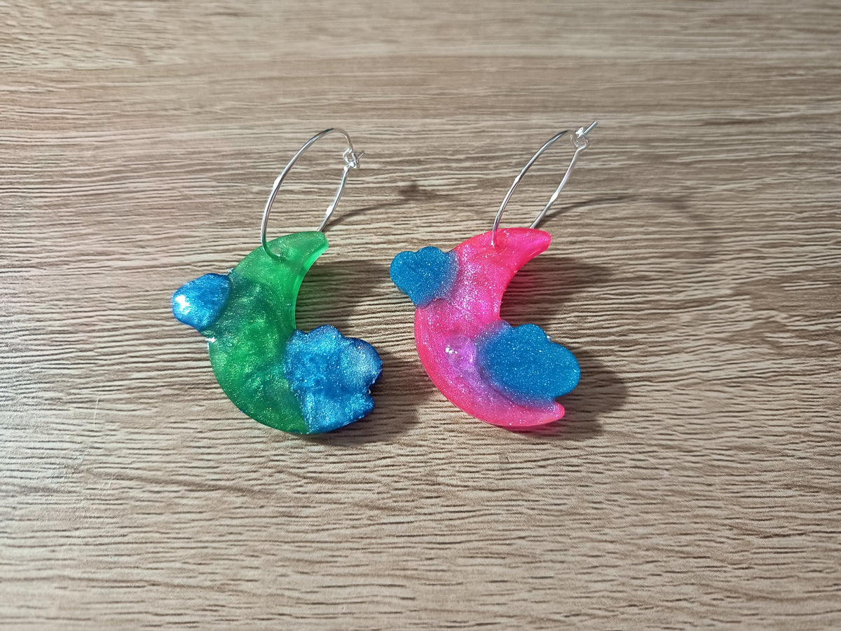 Pendientes luna