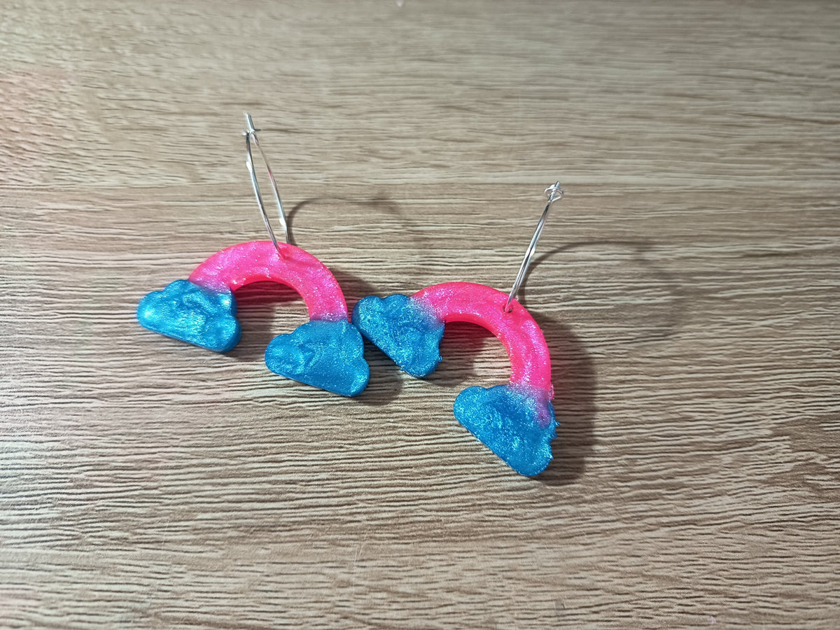 Pendientes arcoíris